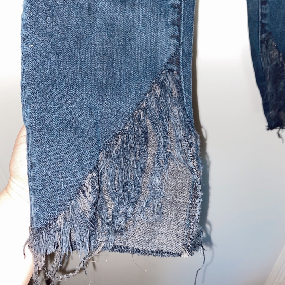 Frayed Blue Jeans